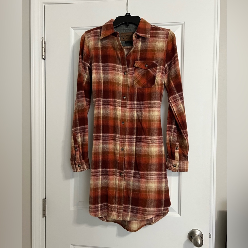 Legendary Whitetail x Stockyards Flannel Dress Small S